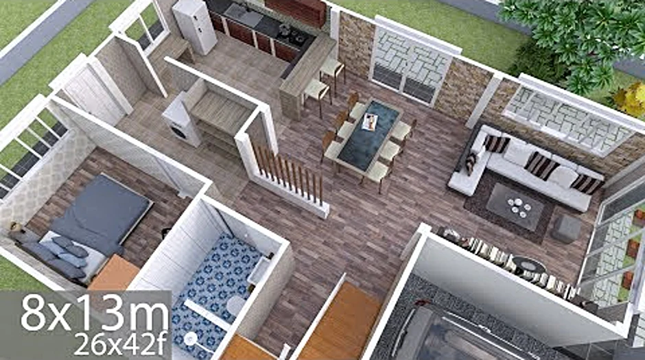 3d model house plan