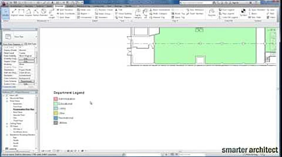 How to add departments in revit