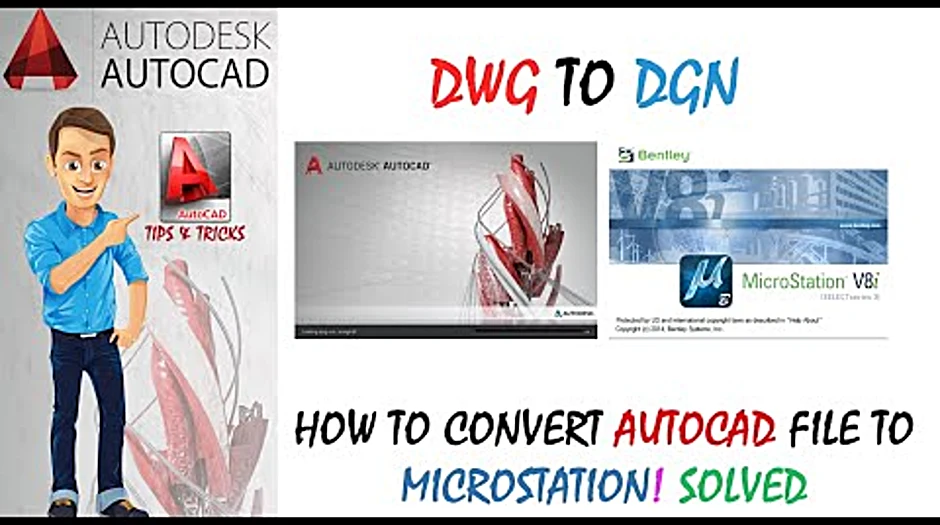 How to convert autocad to dgn