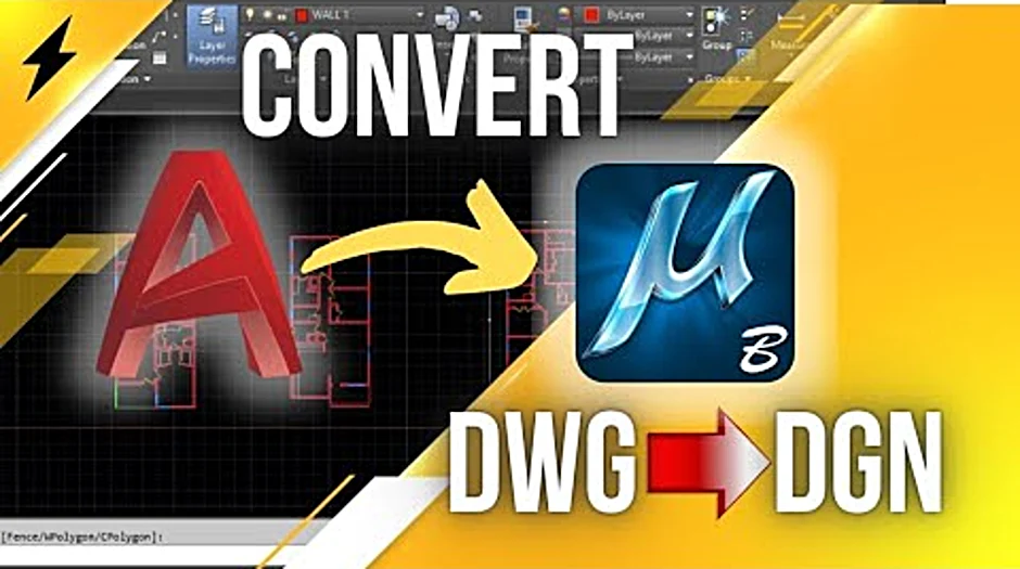 How to convert autocad to dgn